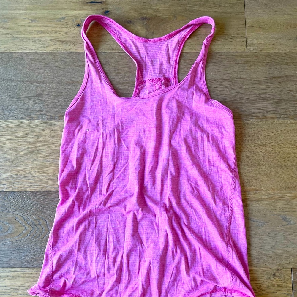 USED Pink Lululemon Racerback Tank